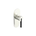 Bronx Wall Mixer Brushed Nickel & Matte Black